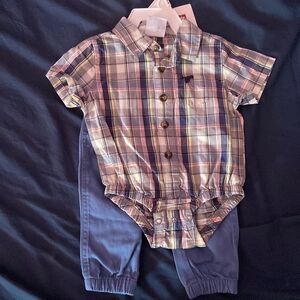 Wrangler Baby Boys' Pants & Romper Set – Size 6 Months – Western Outfit